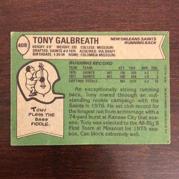 Vintage Topps NFL New Orleans Saints Football Card Bundle - Picture 7 of 9